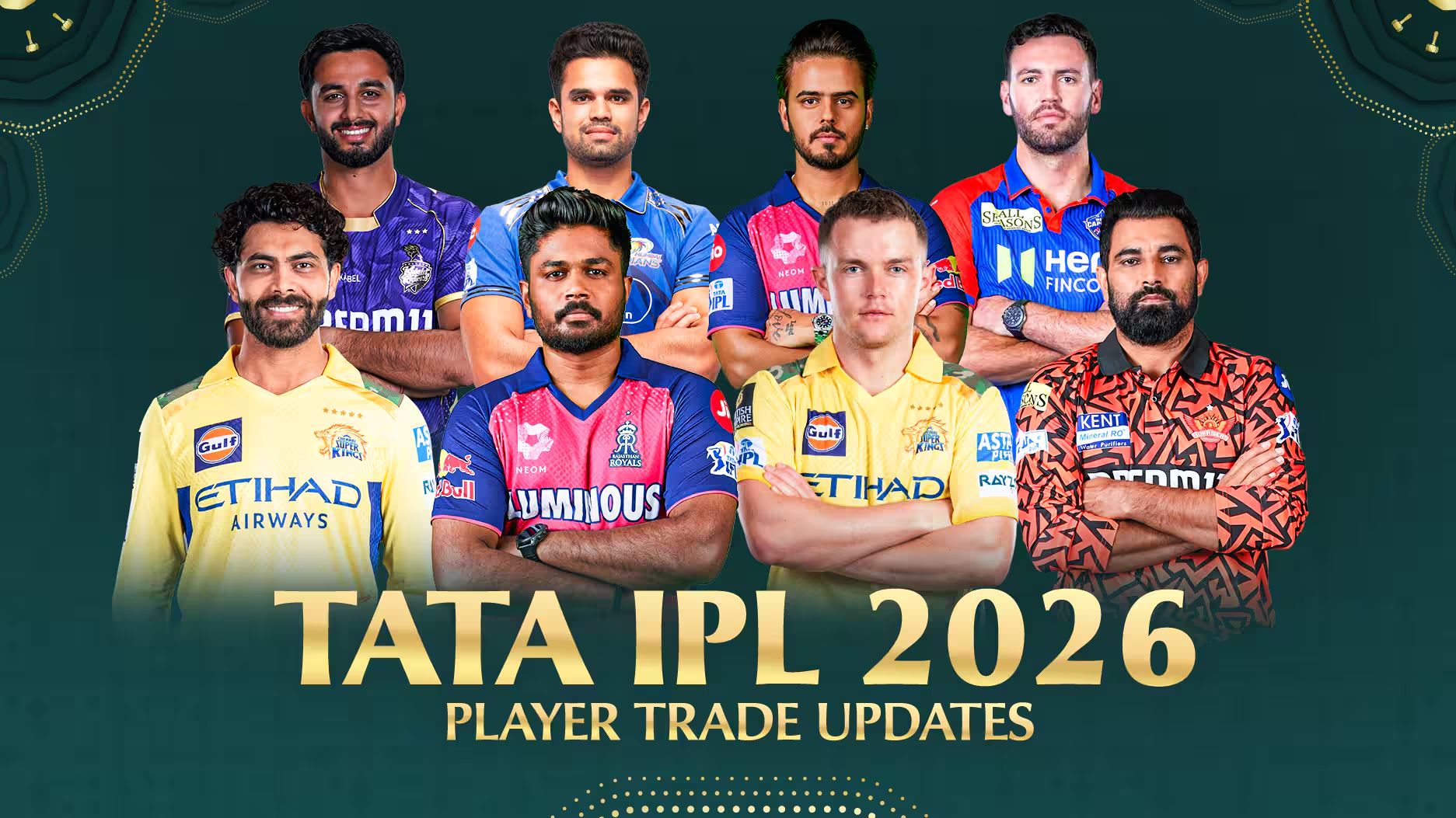 IPL 2026 all teams and captains - Bet on Ice777